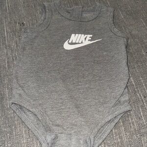 Nike Sleeveless Gray Infant Bodysuit
